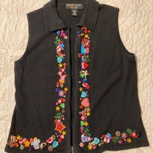 Holiday sweater vest, size L